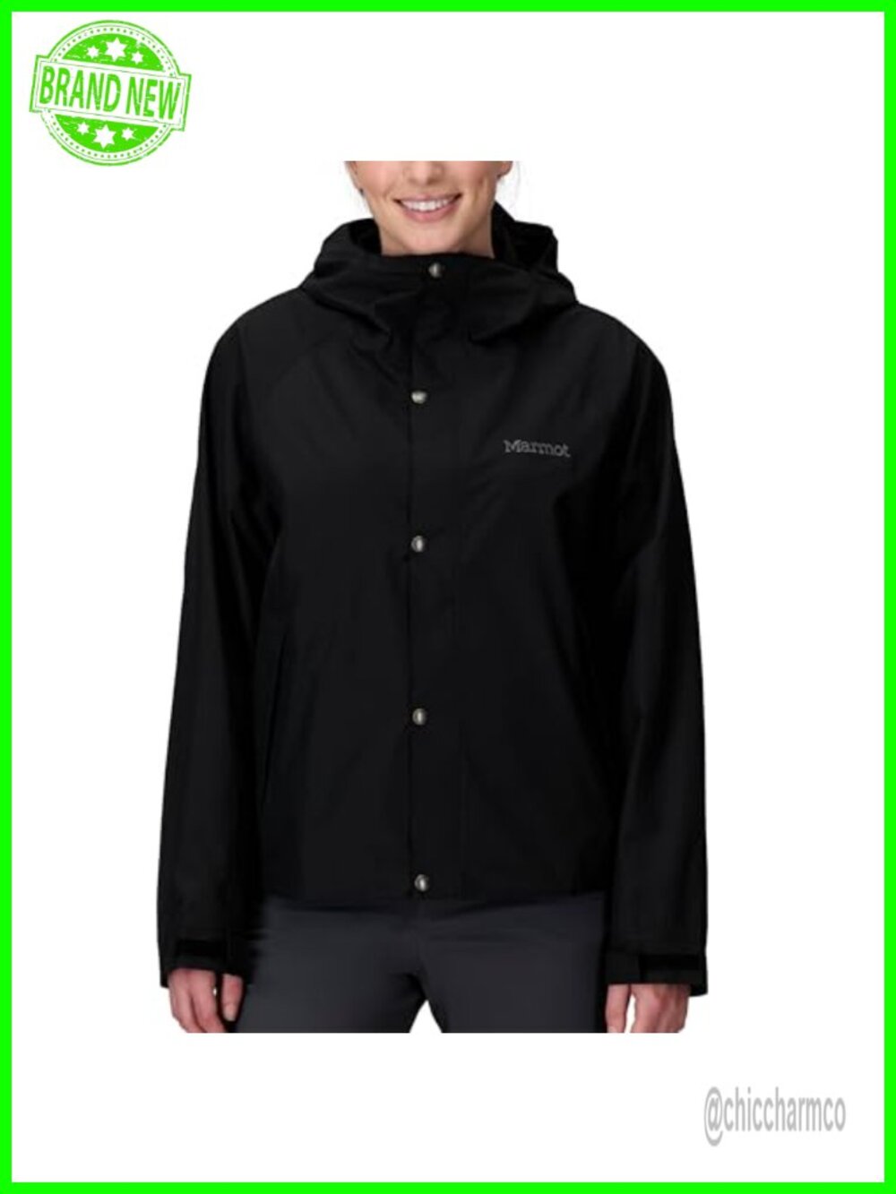 Waterproof Rain Jacket Seam-Taped NanoPro Hooded Active